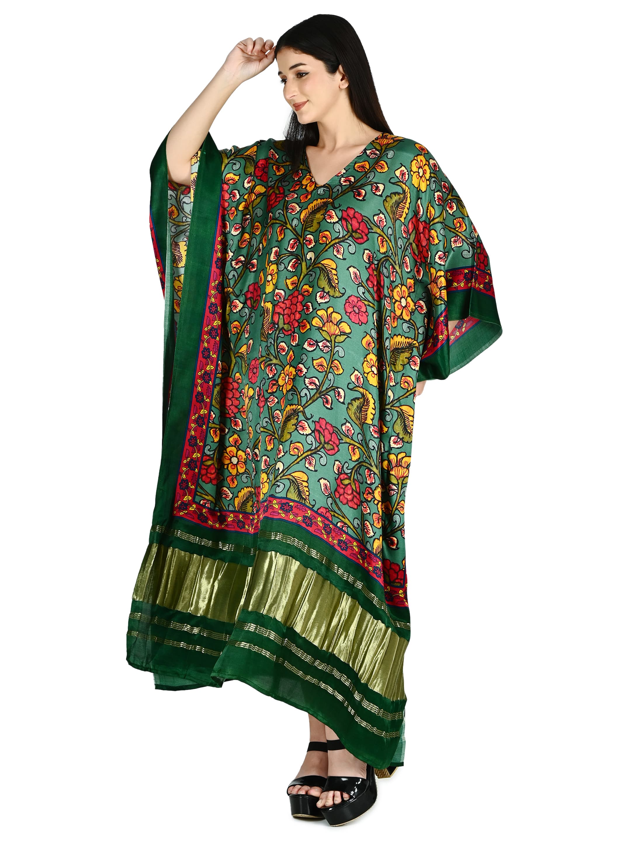 Forest Kalamkari Kaftan 2