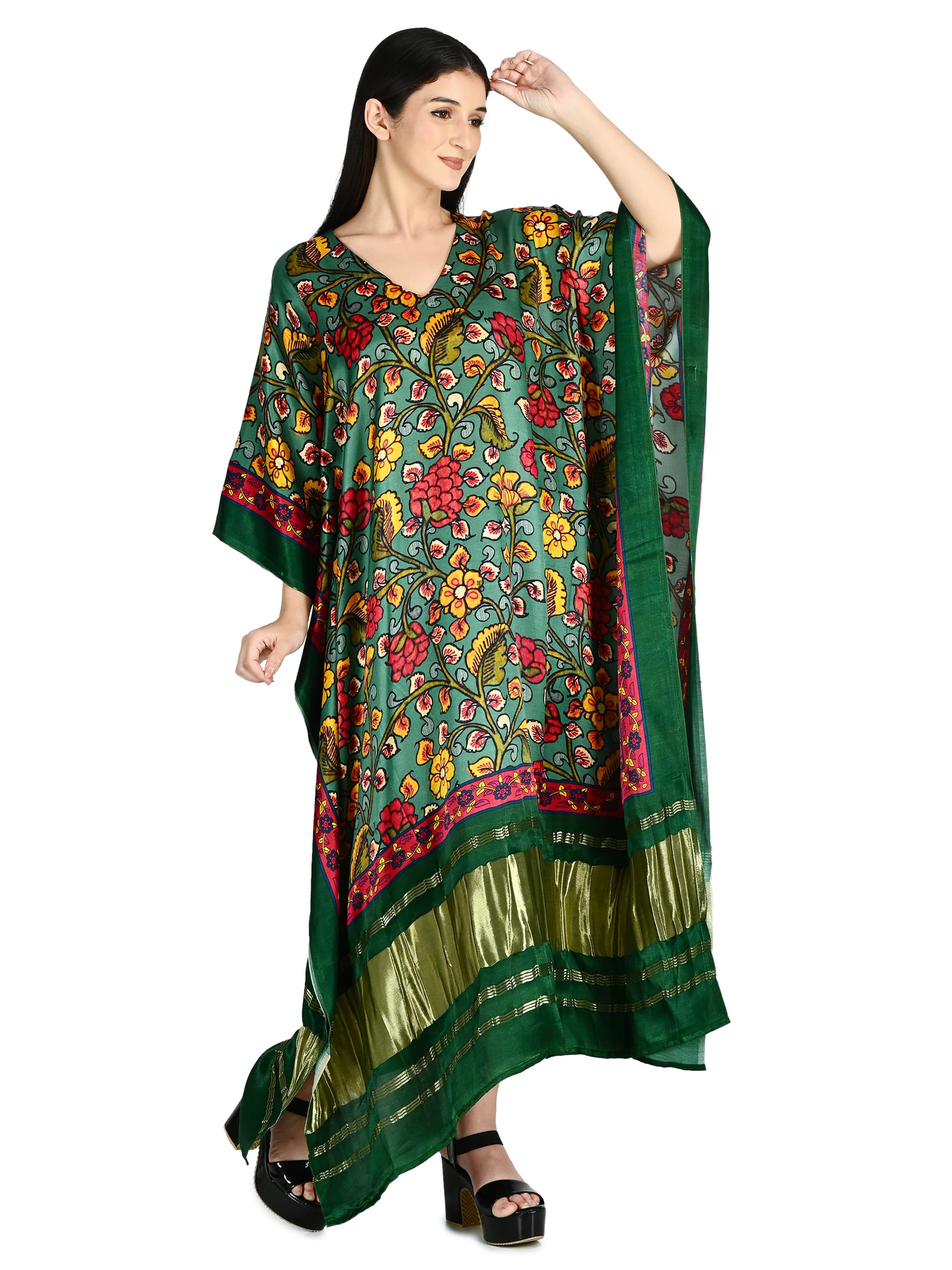Forest Kalamkari Kaftan 3