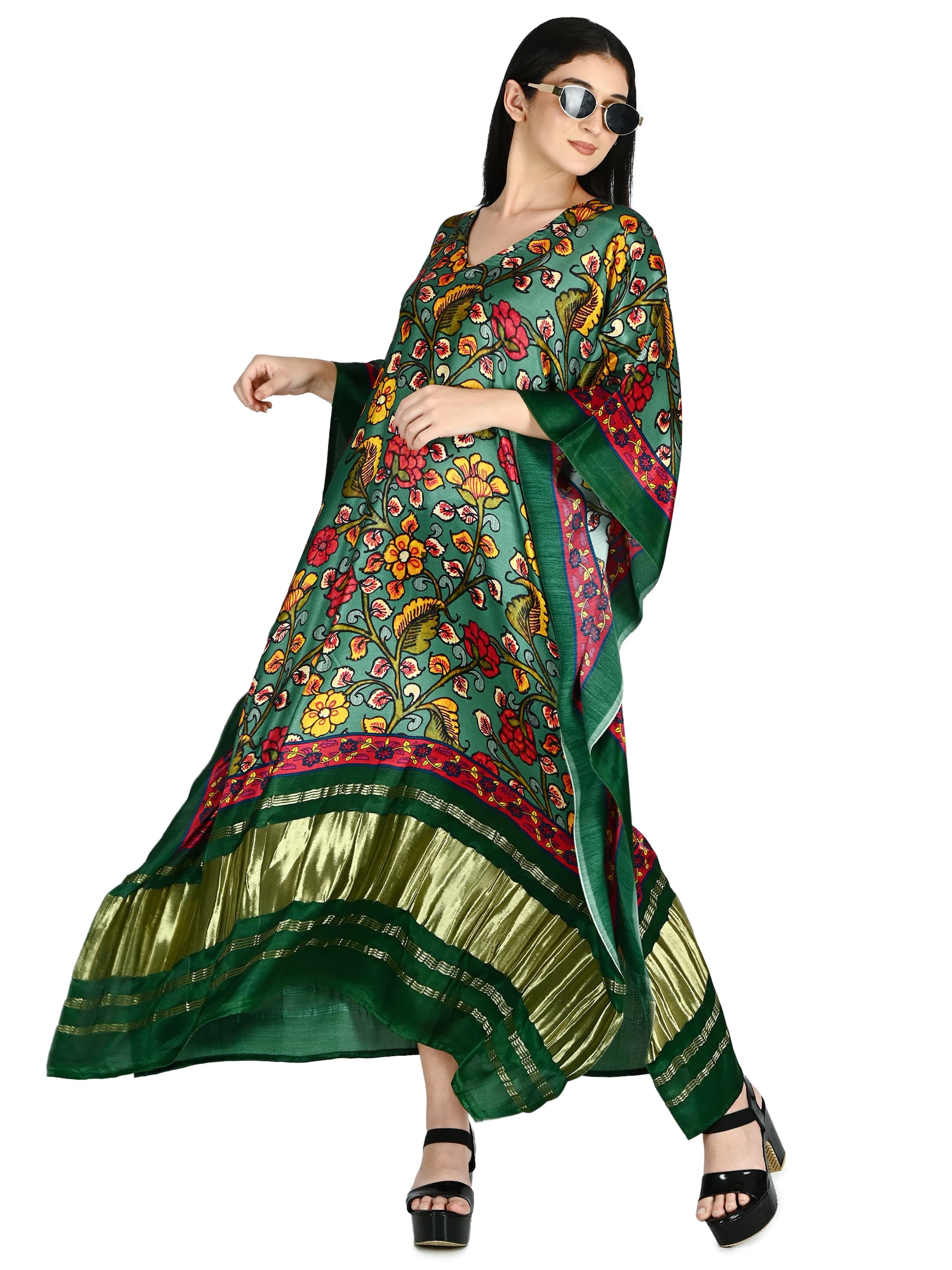 Forest Kalamkari Kaftan 5