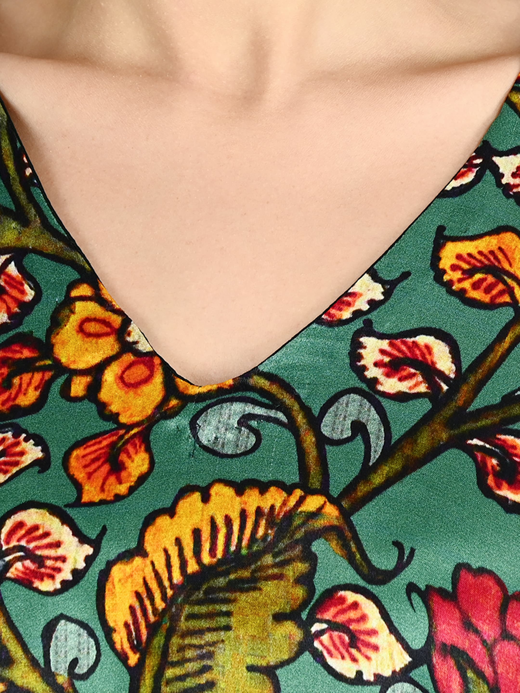Forest Kalamkari Kaftan 6