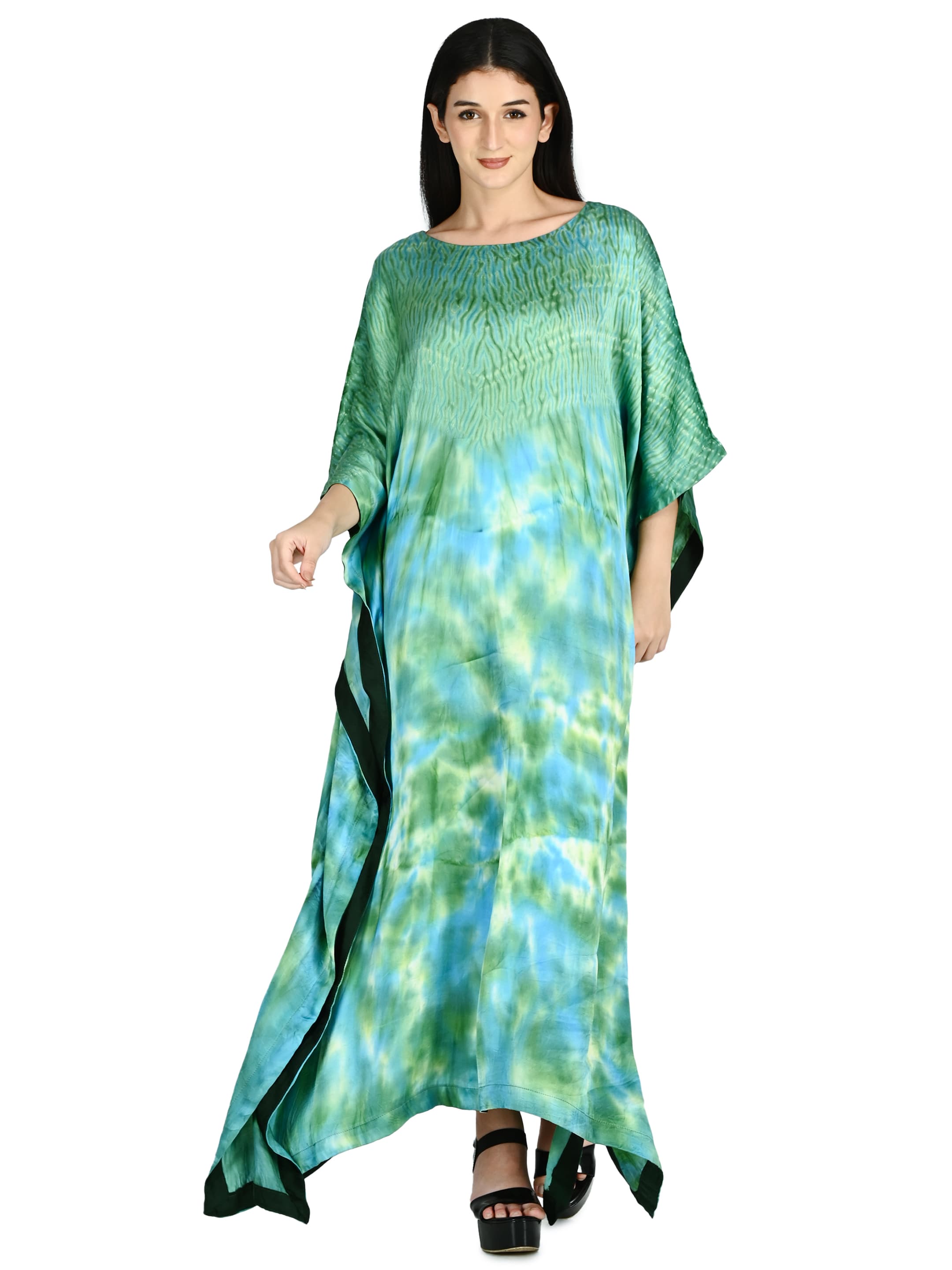 Sage Shibori Kaftan