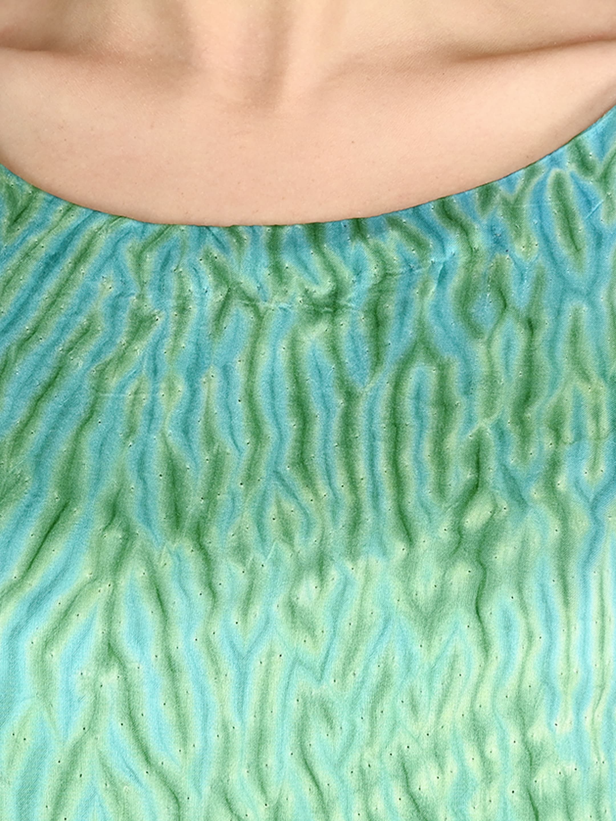 Sage Shibori Kaftan 6