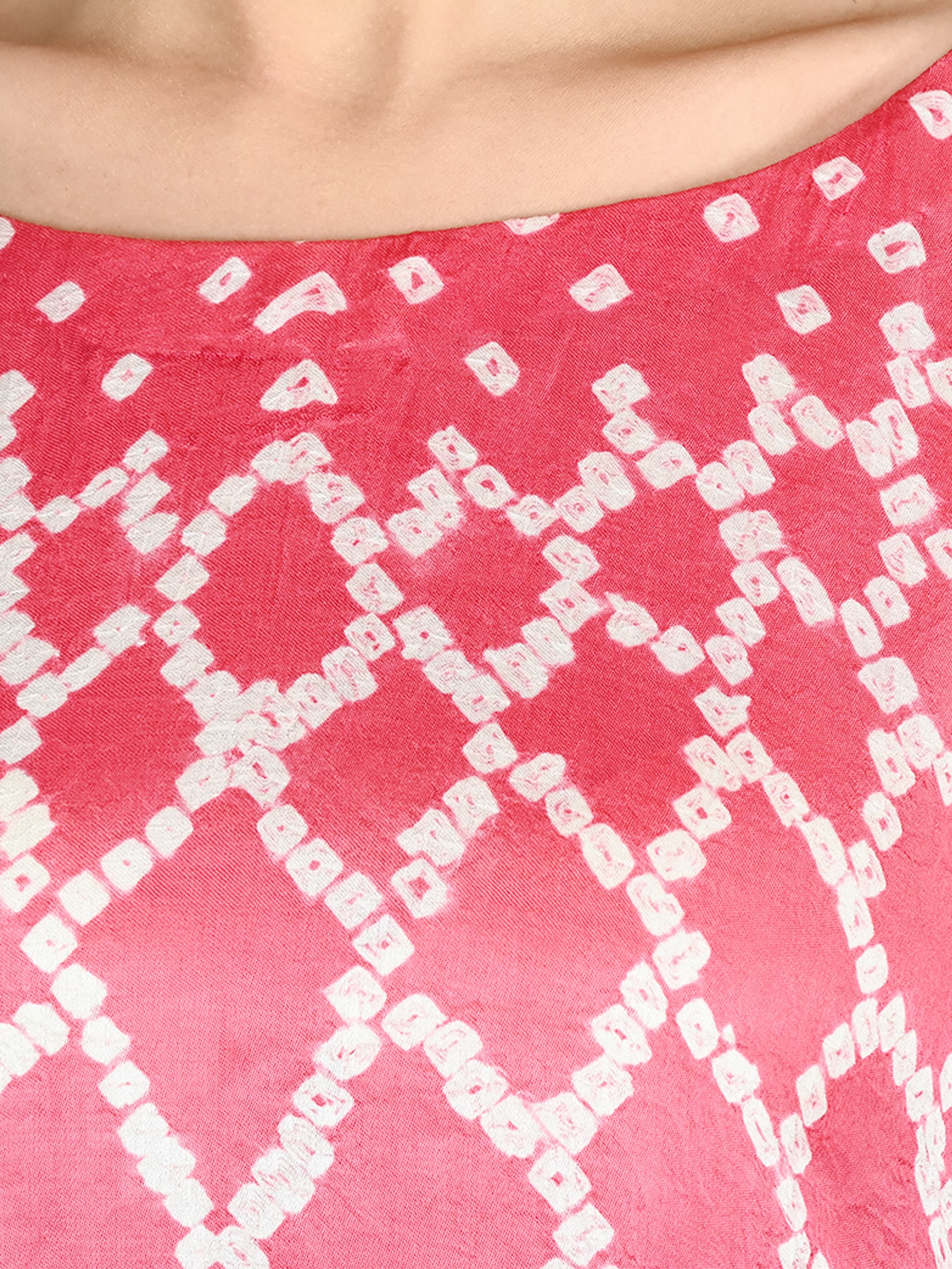 Rose Bandhani Kaftan 5
