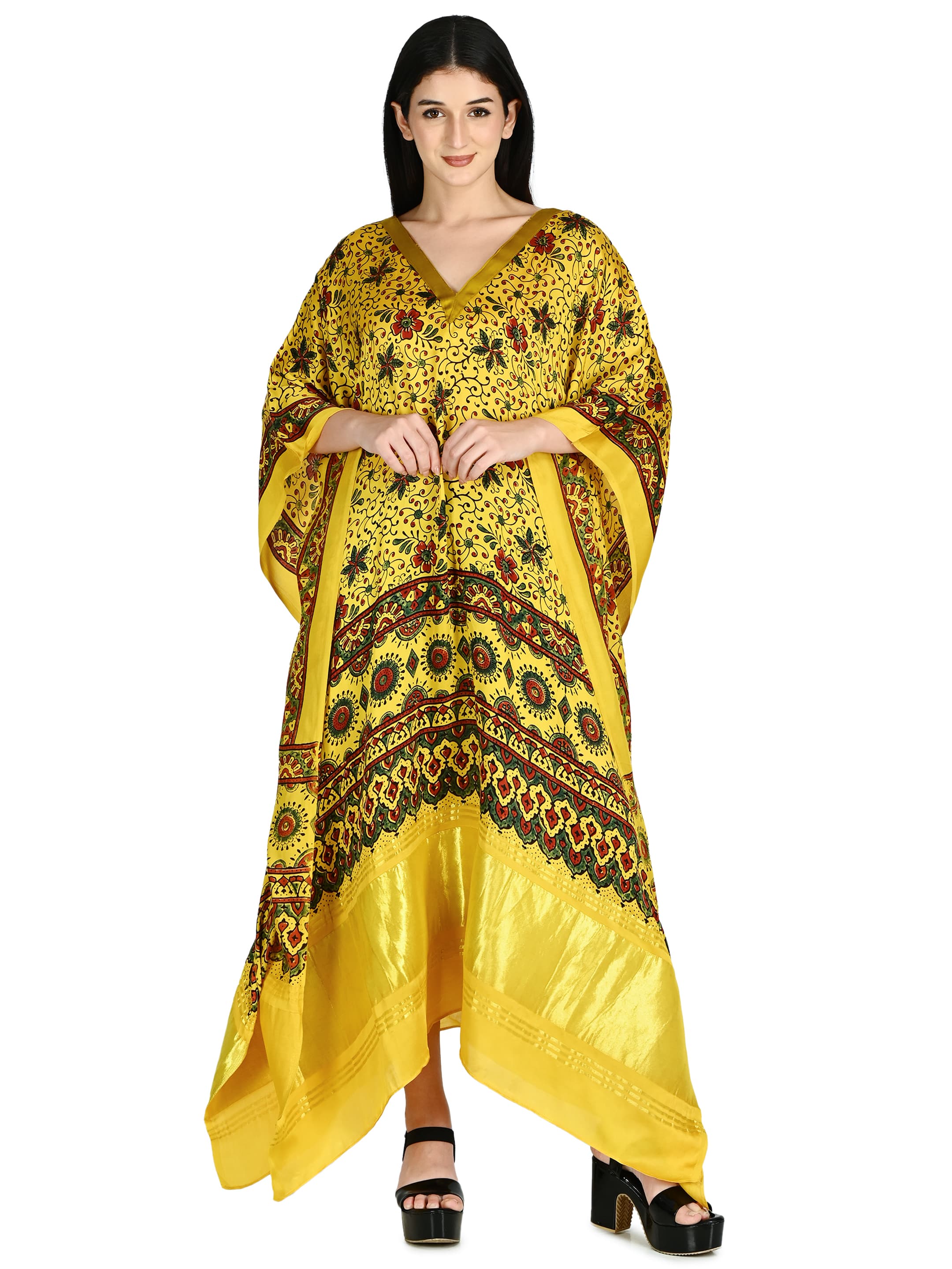 Sunshine Kalamkari Kaftan