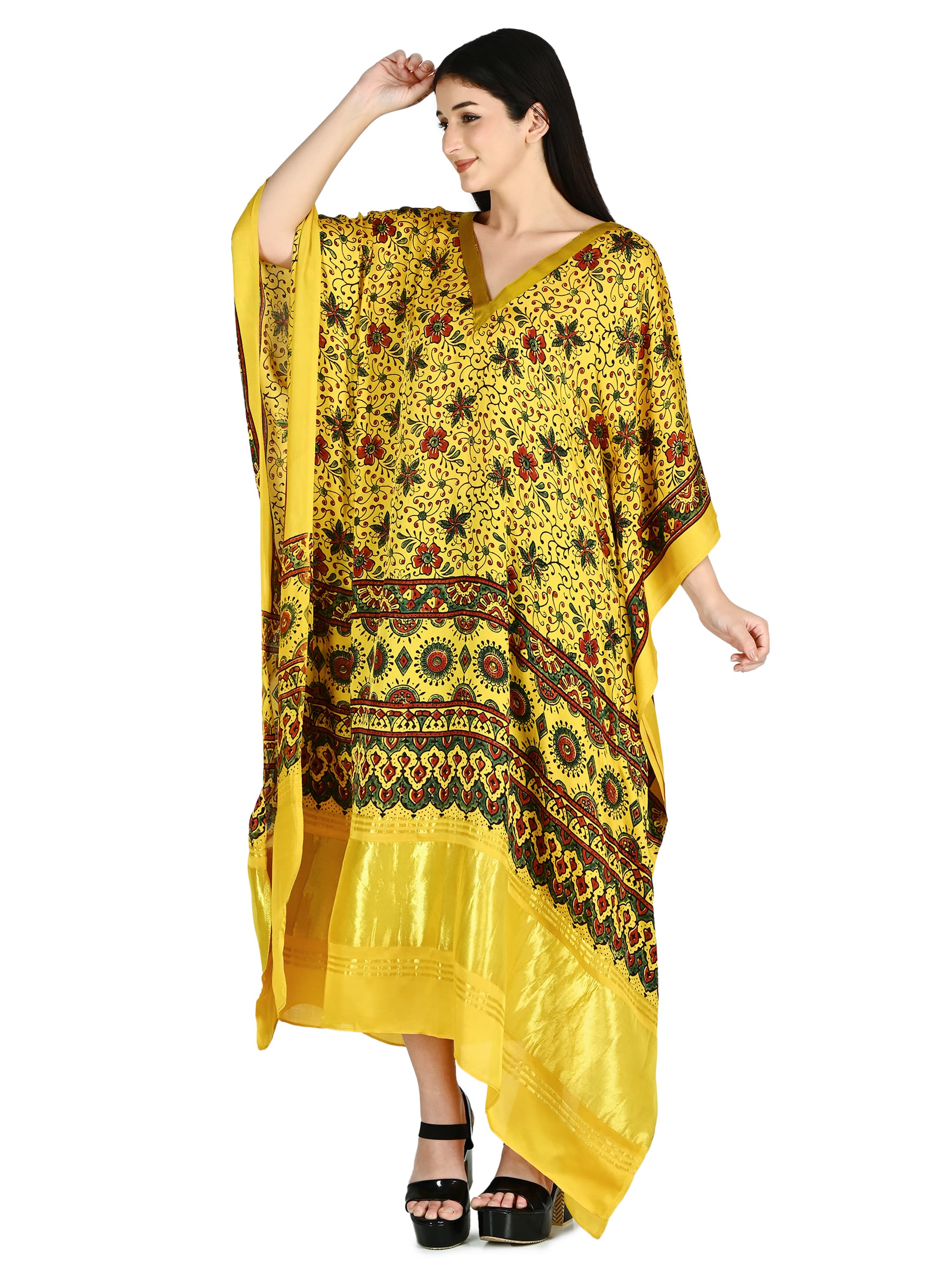 Sunshine Kalamkari Kaftan 2