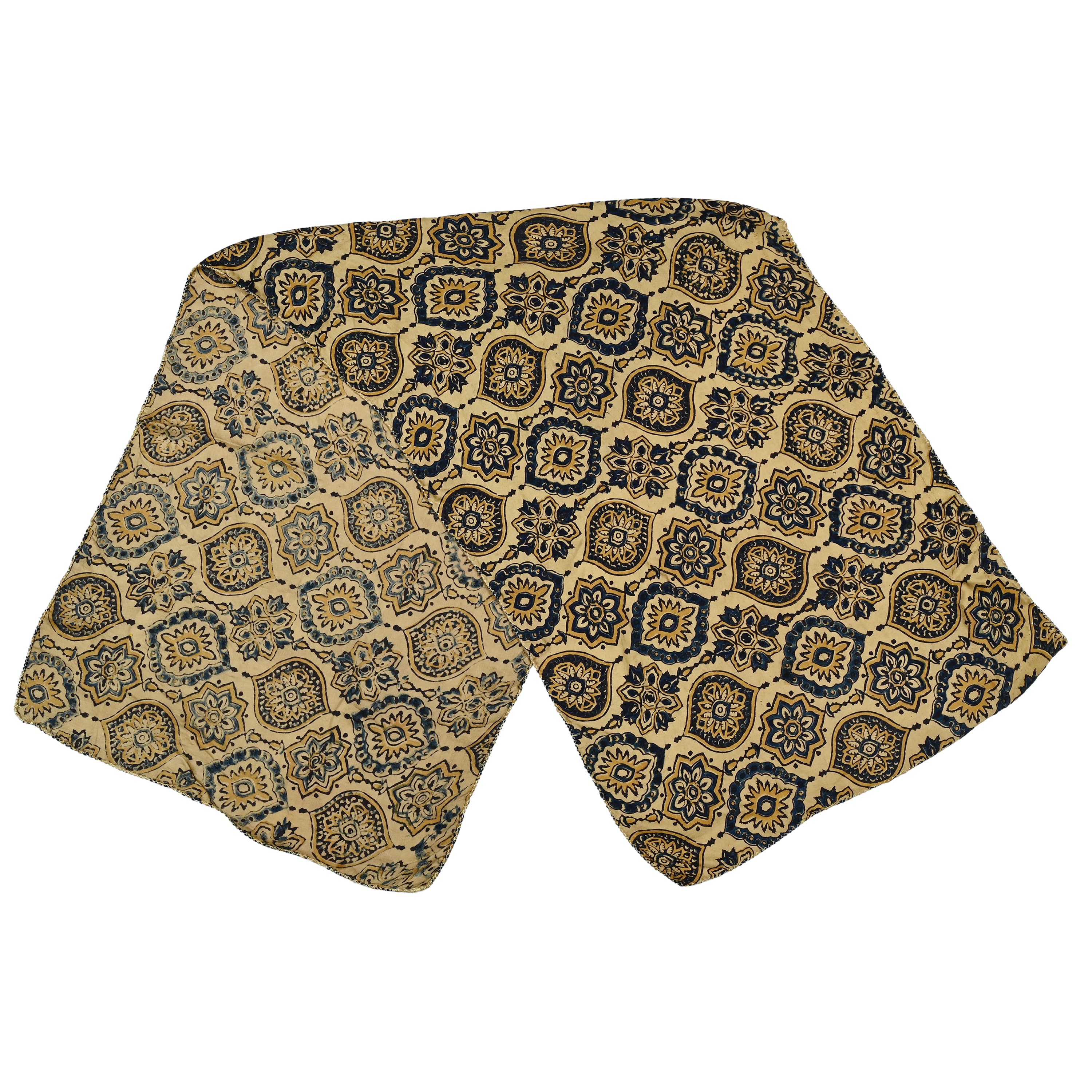 Ajrakh Pocket Scarf — Amber 4