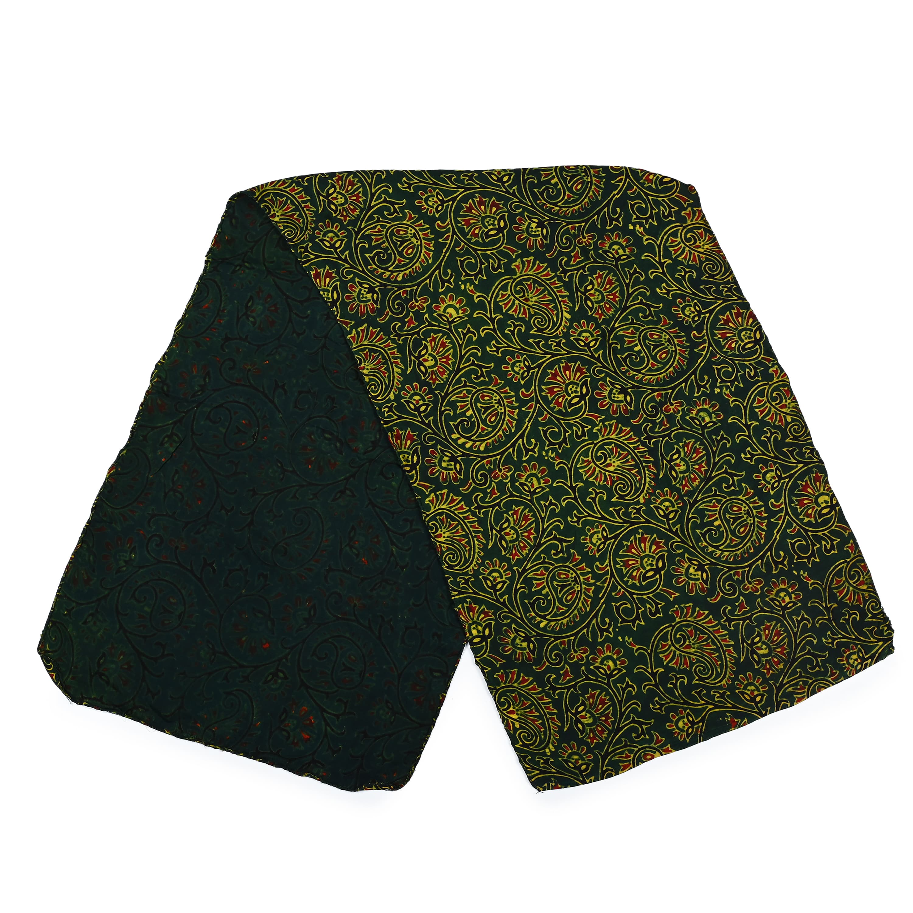 Kalamkari Pocket Scarf — Jade 4