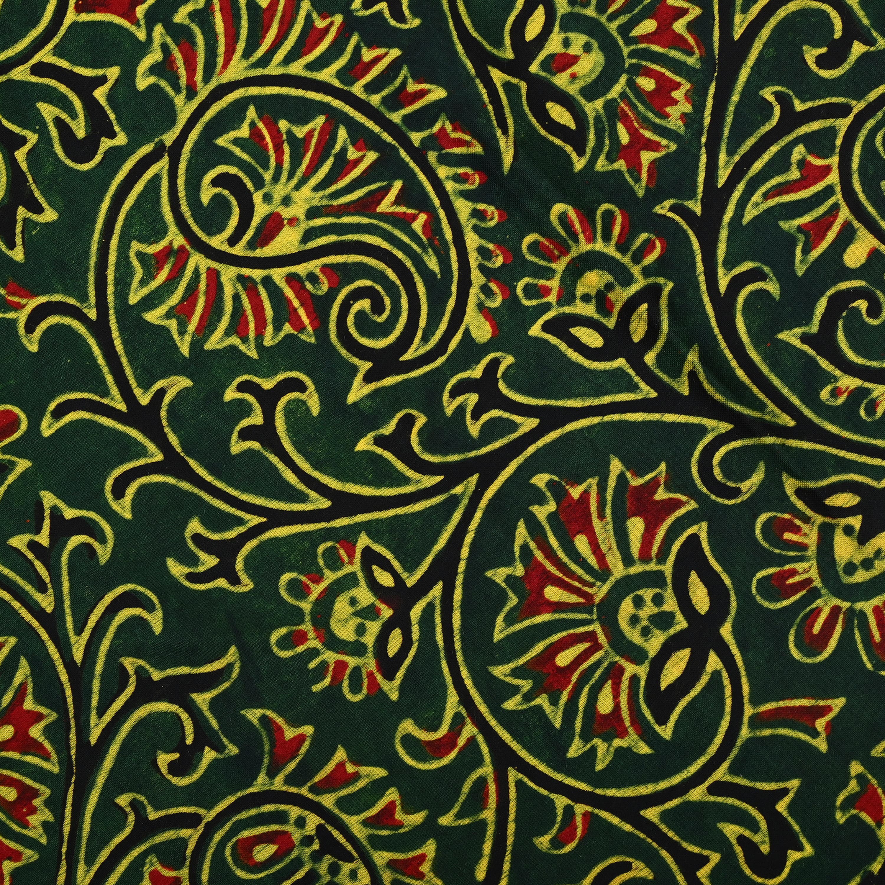 Kalamkari Pocket Scarf — Jade 5