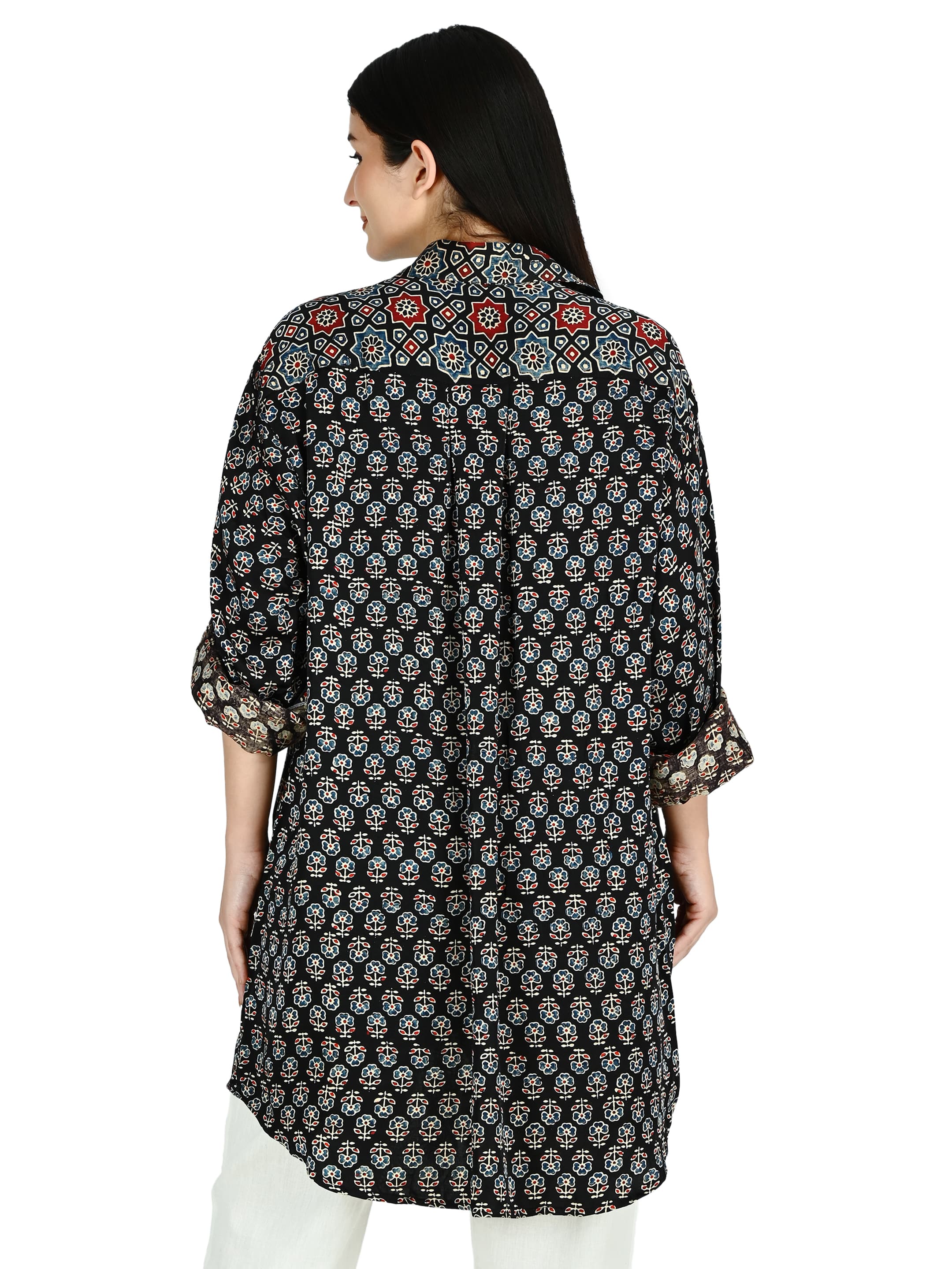 Black Ajrakh Shirt Tunic 3