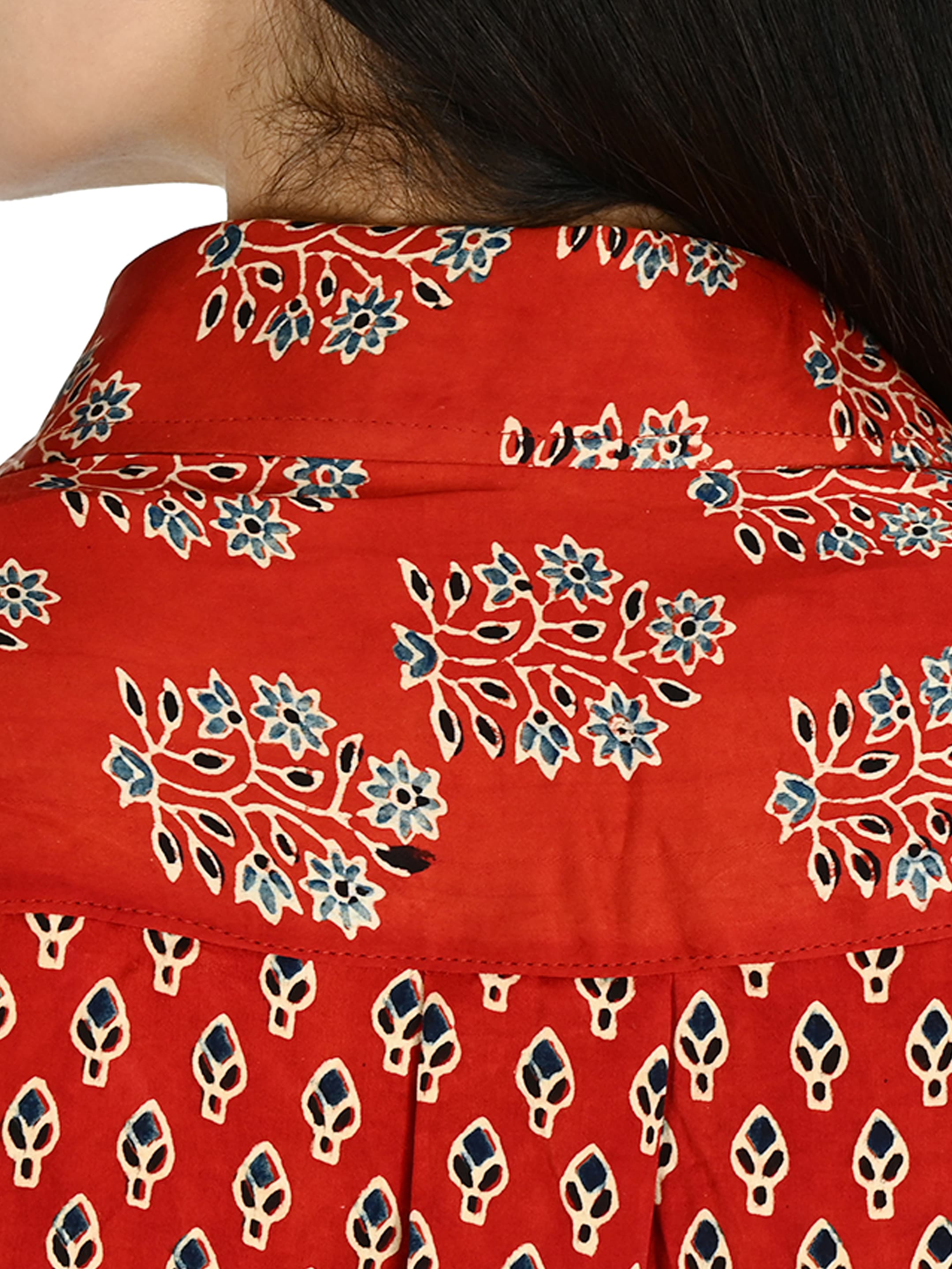 Rust Ajrakh Buti Tunic 4