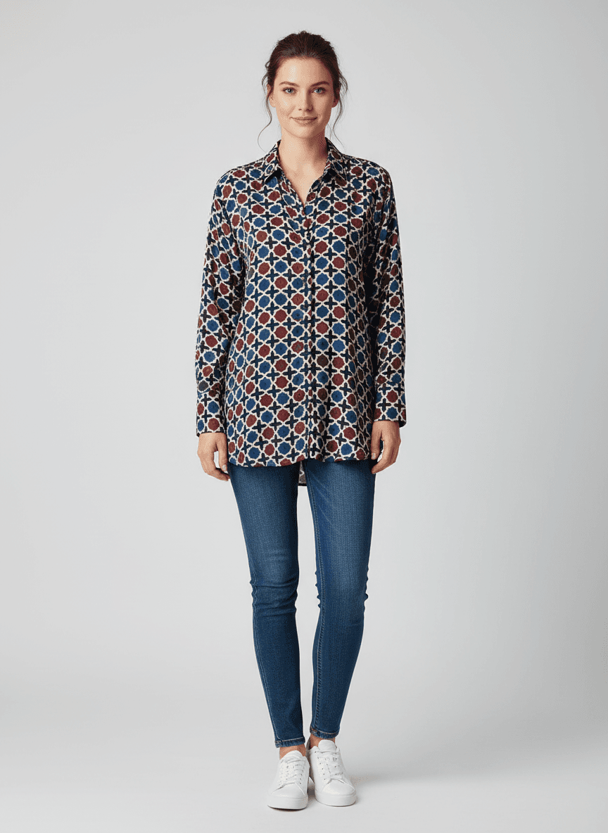 Ajrak Modal Shirt